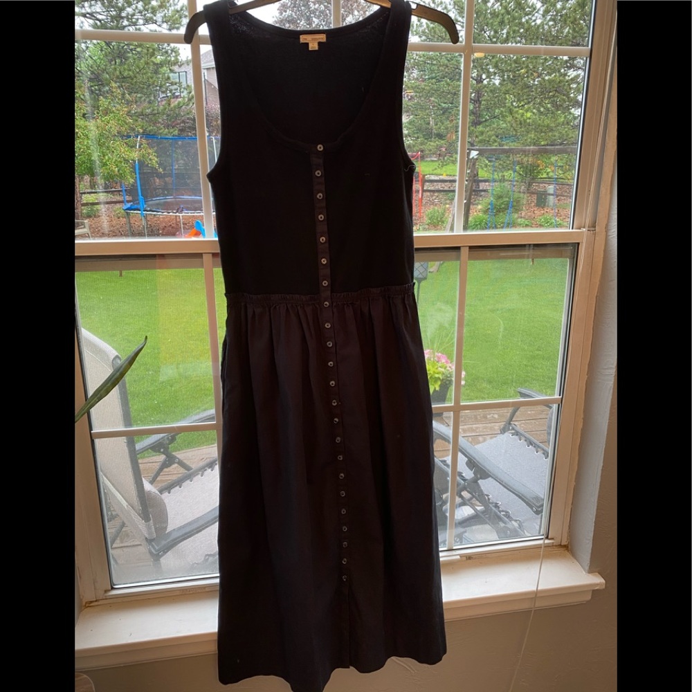 Women’s long black dress